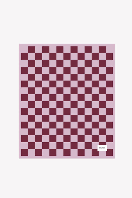 The Teddy Throw - 100% Recycled - Pink Check