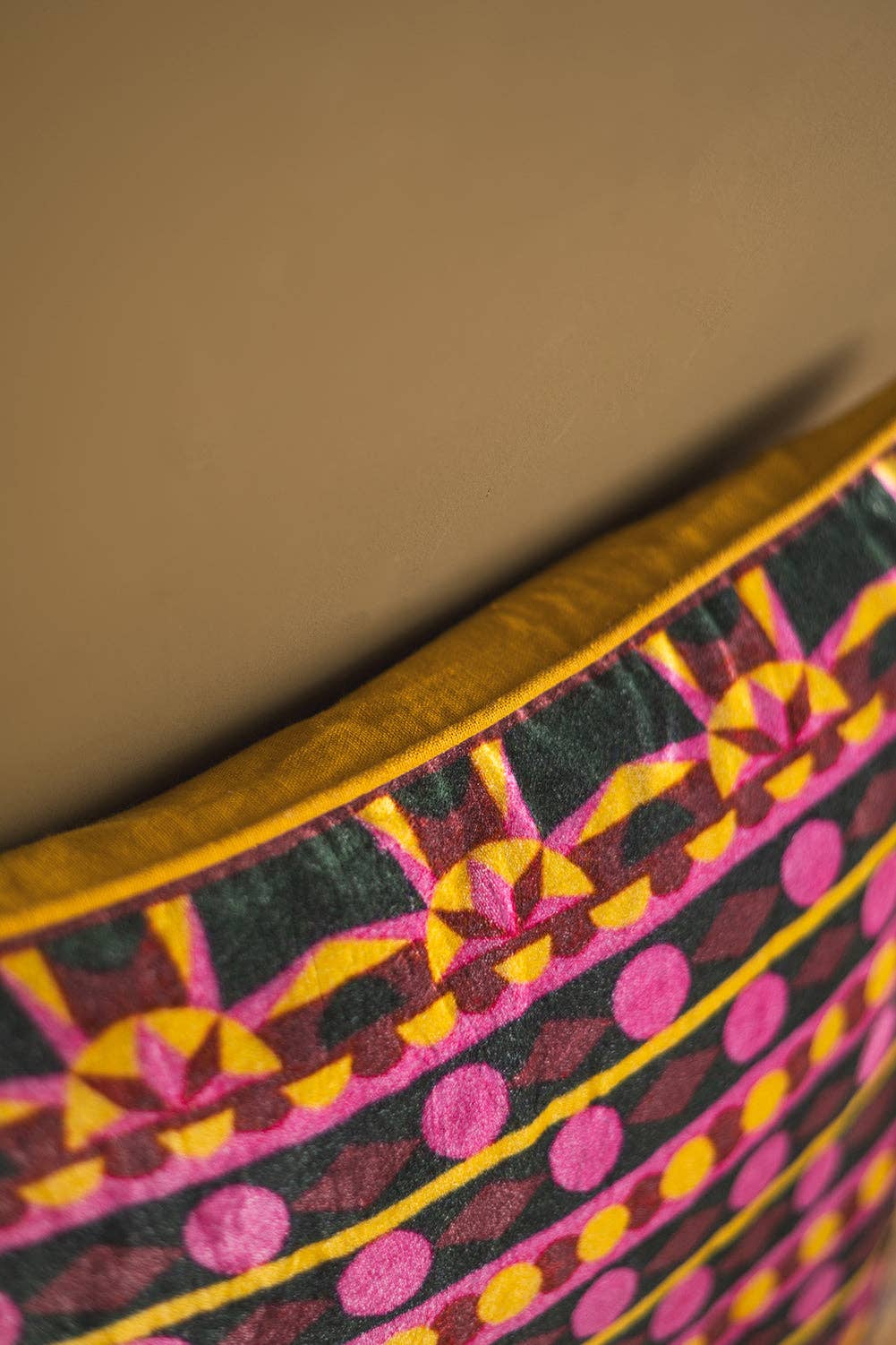 Jagger Geometric Velvet Cushion