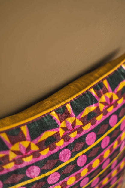 Jagger Geometric Velvet Cushion