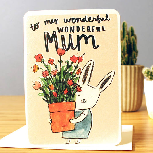 Wonderful Mum Flowers Mother’s Day Card