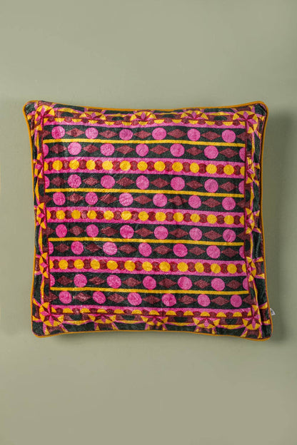 Jagger Geometric Velvet Cushion