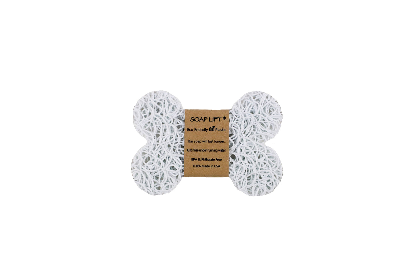 Dog Bone Soap Lift - White