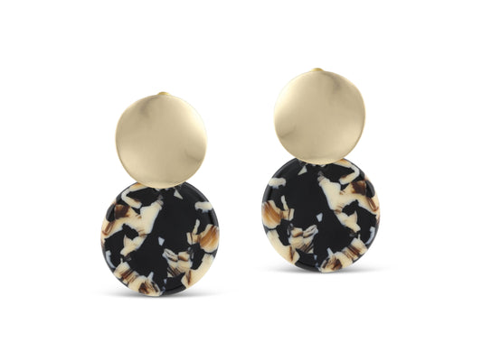 Sarah Two Tone Earrings