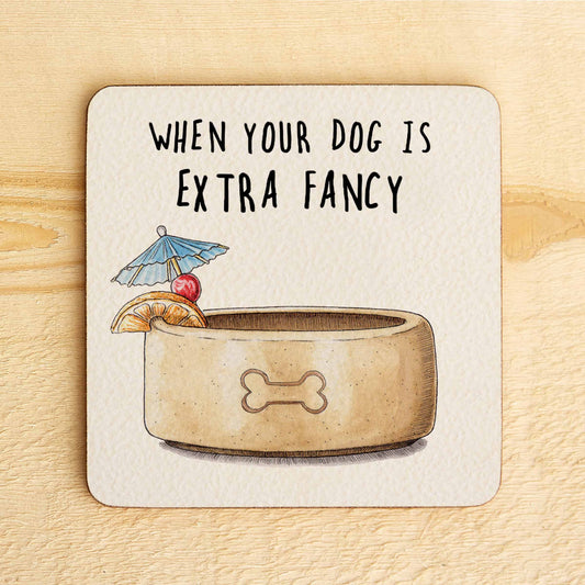 Fancy Dog Coaster - Drinks Coaster - Dog Decor