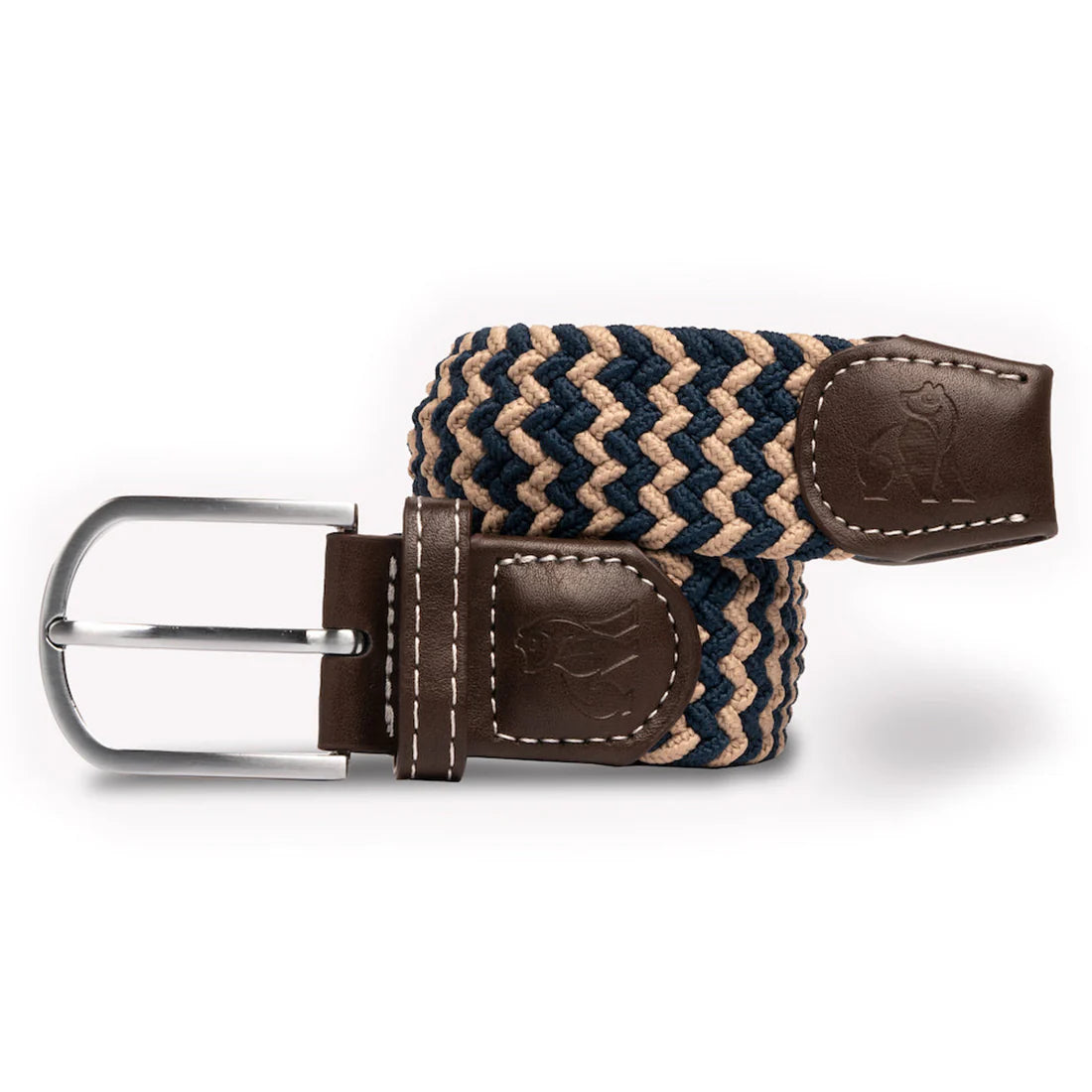 Swole Panda - Navy/Beige Woven Belt