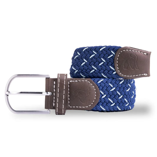 Swole Panda - Navy White Dot Woven Belt