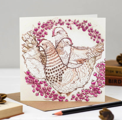 Hens Greeting Card