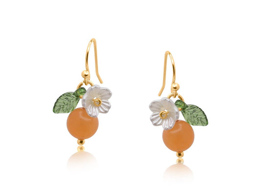 Marina Tangerine Fruits Drop Earrings