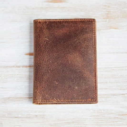 Handmade Buffalo Leather Credit Card Holder