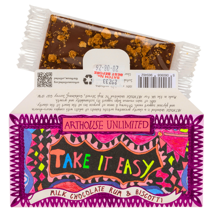 Joy Sized: Take It Easy, Milk Chocolate Rum & Biscotti
