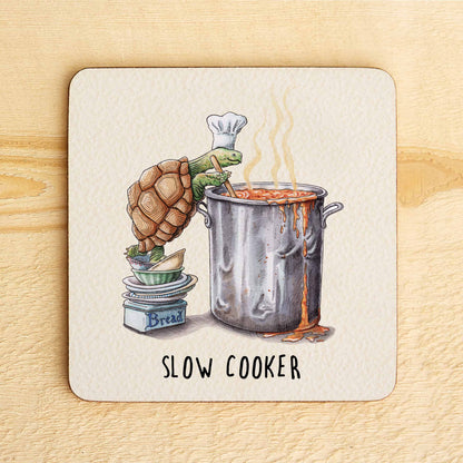 Slow Cooker Coaster - Drinks Coaster - Funny Coaster