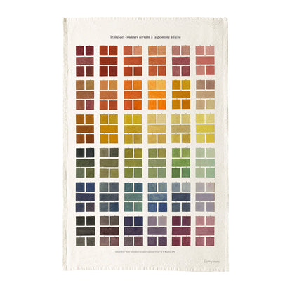 Cotton Tea Towel - Watercolour Swatches