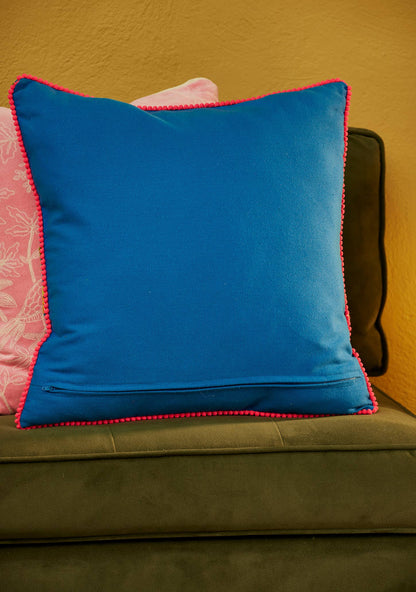 Country Bug Embroidered Cushion