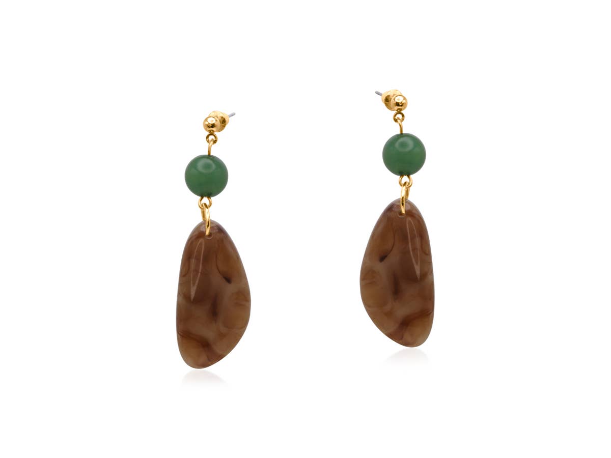 Catsuane Resin Drop Earrings