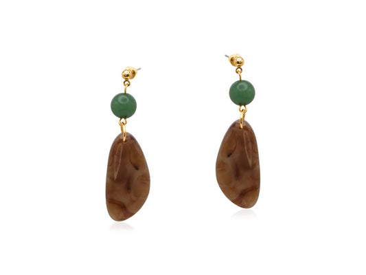 Catsuane Resin Drop Earrings