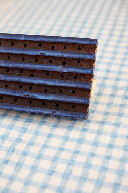 Hand Block Printed Greeting Card - GC Gingham Pink Sorbet HB