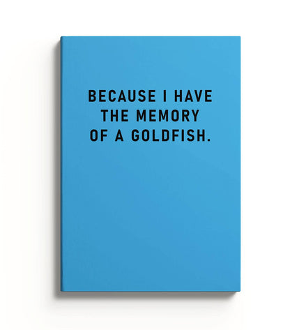 Memory Of A Goldfish Perfectbound Notebook