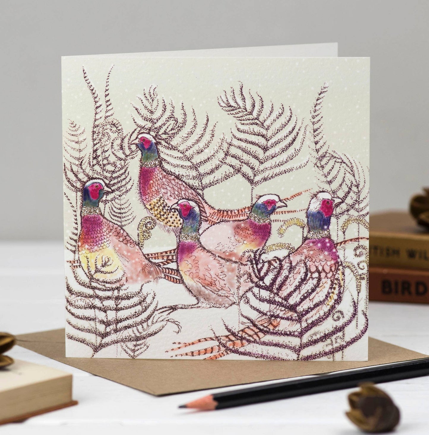 Ring-Necked Pheasants Greeting Card