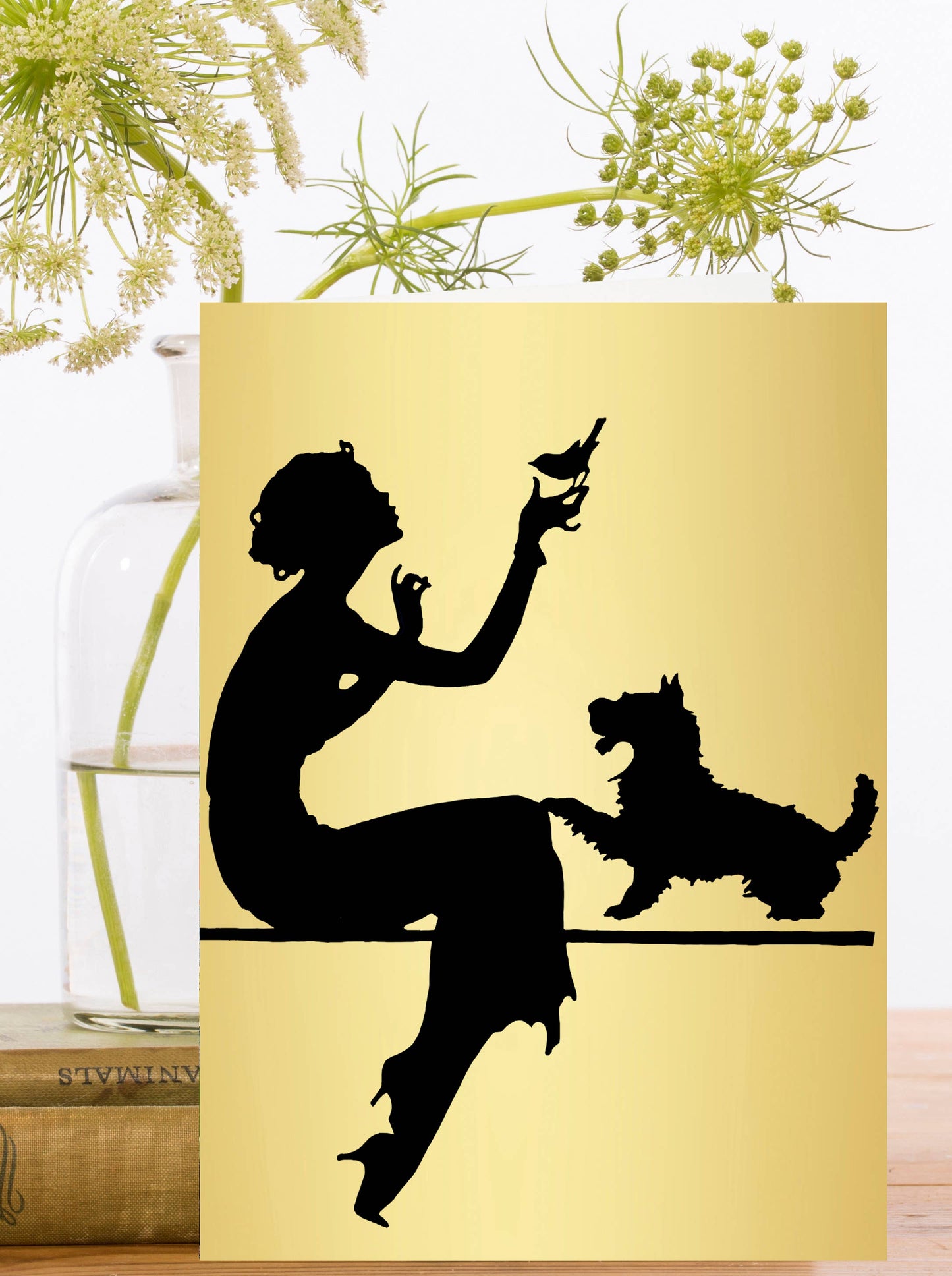Gold Foil Whimsical Greeting Card