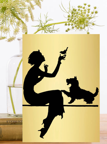 Gold Foil Whimsical Greeting Card
