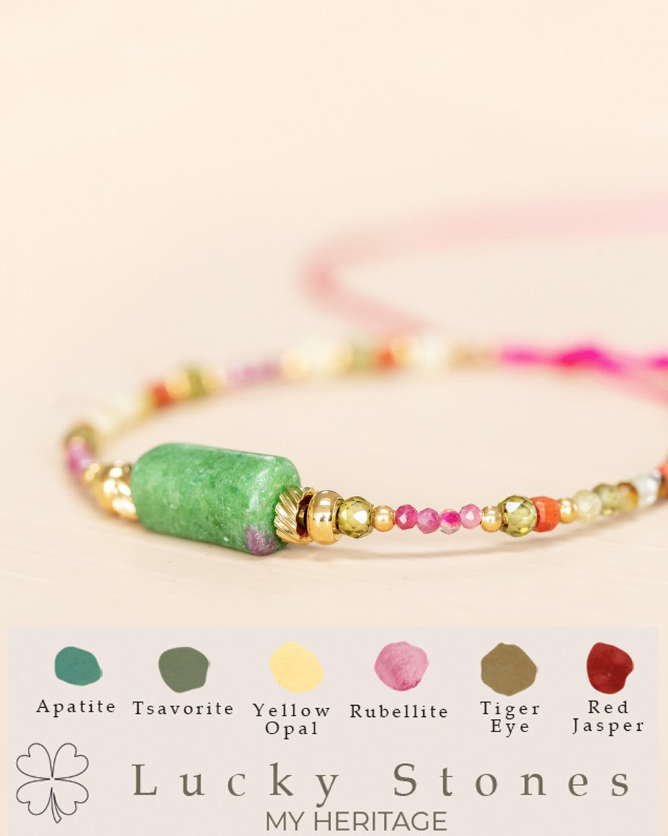 Apatite Gem Bracelets, With Mini Gemstones