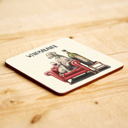 Winemaraner Coaster - Drinks Coaster - Dog Coaster