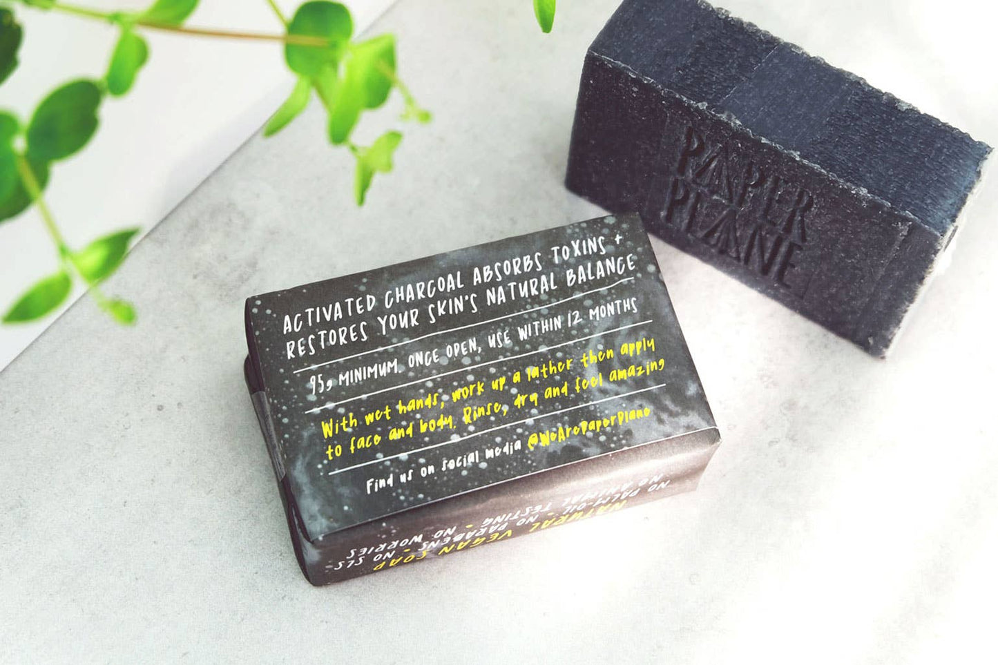 Charcoal Bar 100% Natural Vegan Soap