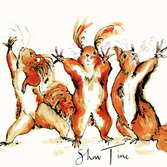 Show Time Squirrel Card