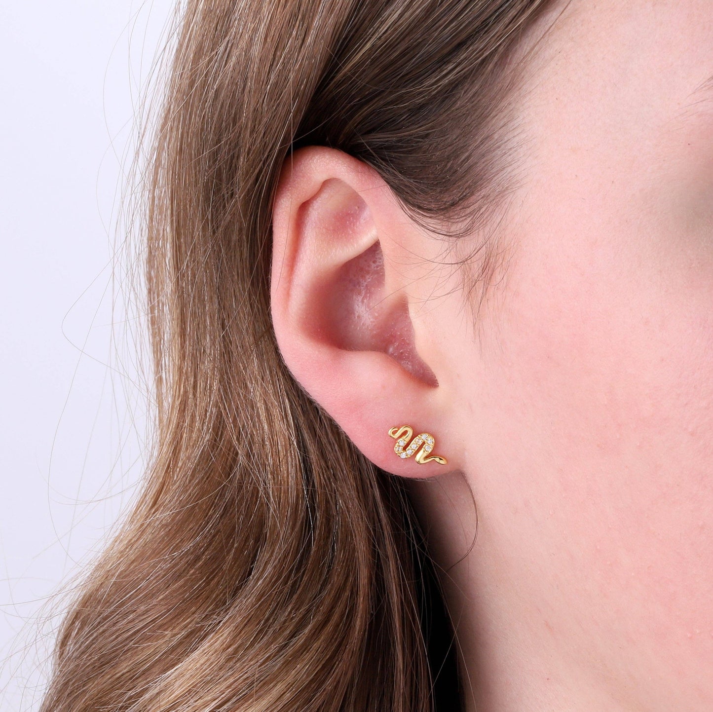 THE CHARMER Snake earrings