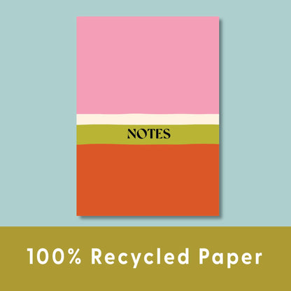 A5 Lined Notebook | Cherry Colour Block