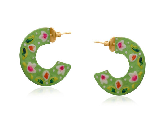 Pallavi Hand Painted Artisan Earrings