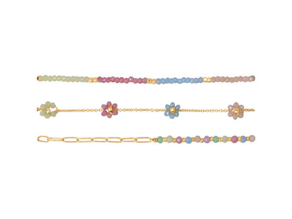 DAPHNE PACK OF 3 BEADED BRACELETS