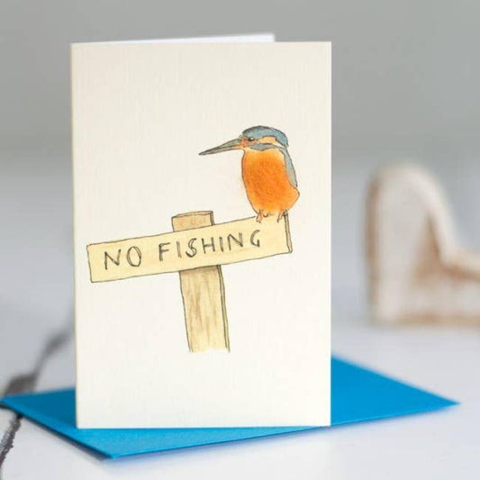 Kingfisher Bird Mini Card with Wool | 3D Greeting Card