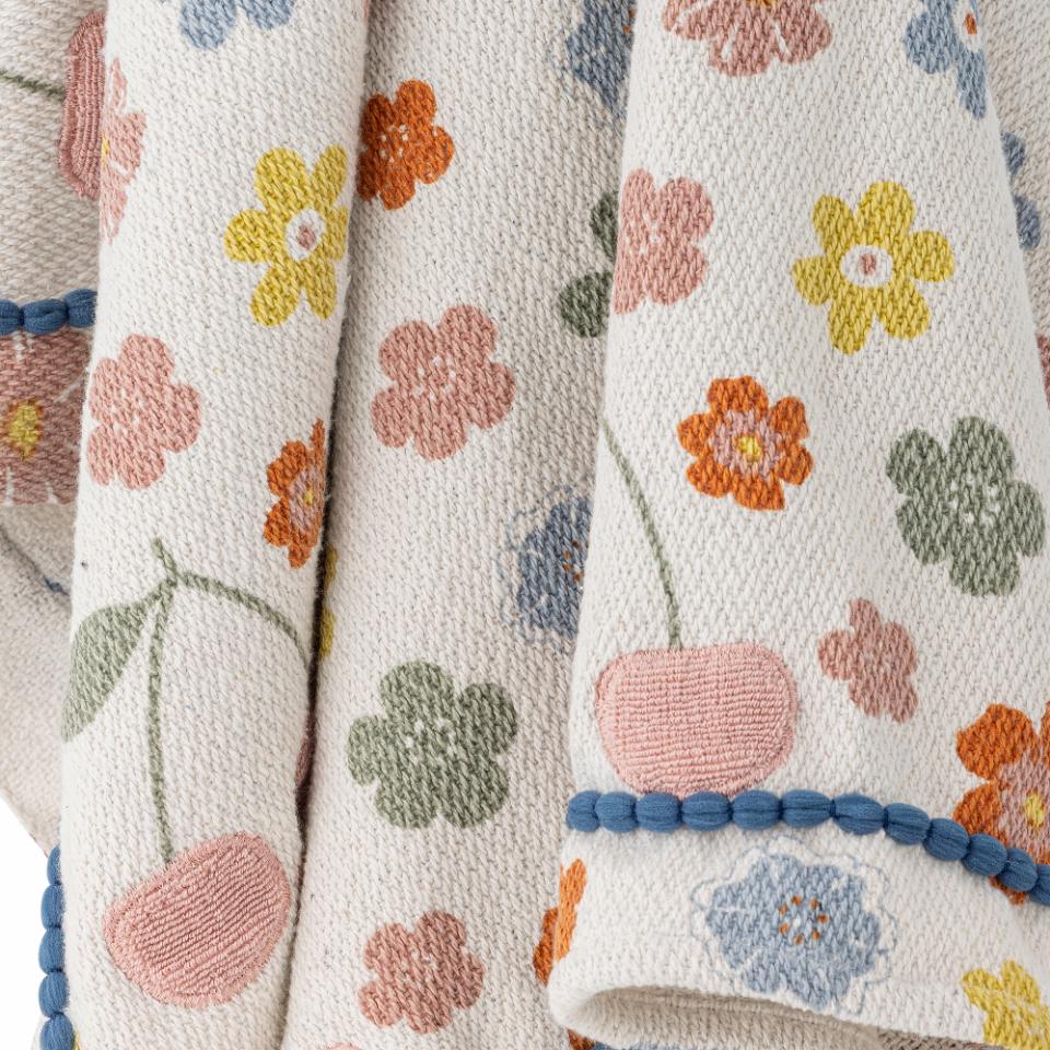 Cherry Recycled Throw