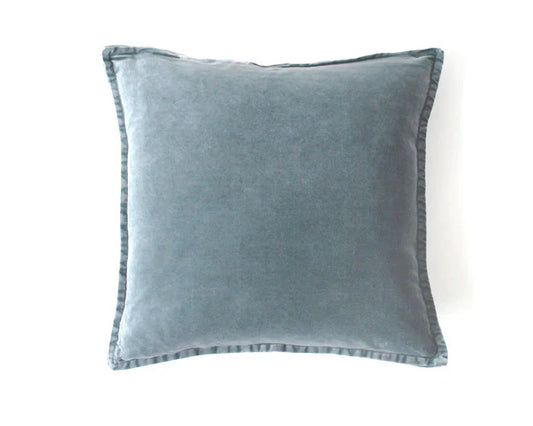 Cotton Velvet Cushion - Teal