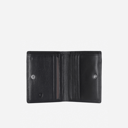 Bifold Wallet With Coin - Black