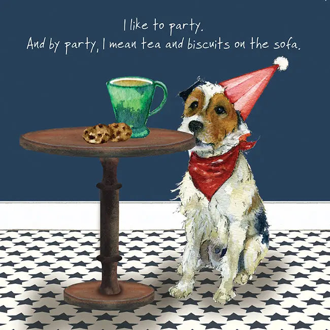Terrier Party Greeting Card