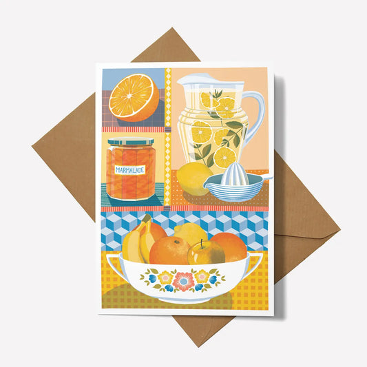 Orange & Lemon Greeting Card