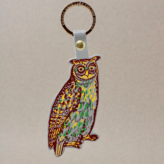 Owl Key Fob - Grey