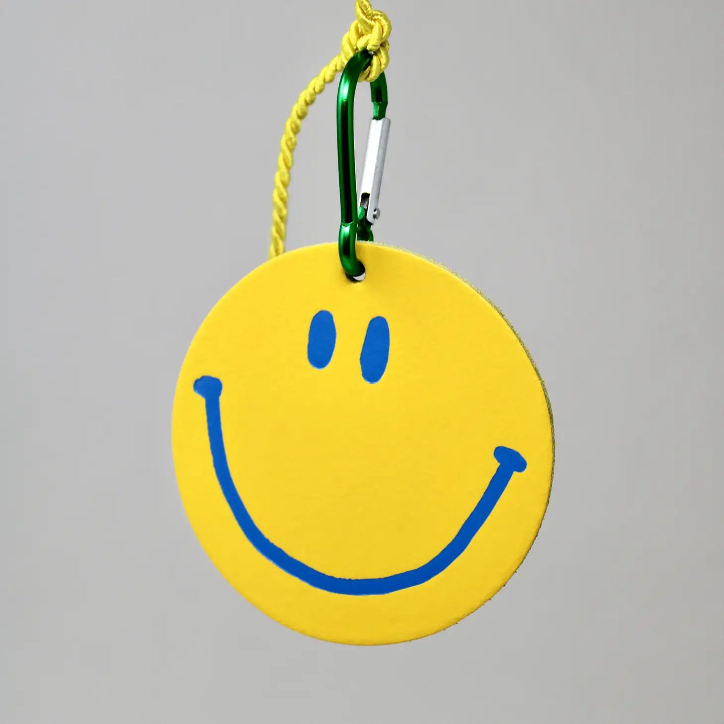 Happy Face Bag Tag - Yellow