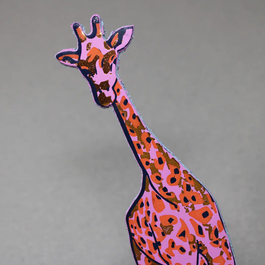 Giraffe Bookmark - Pink