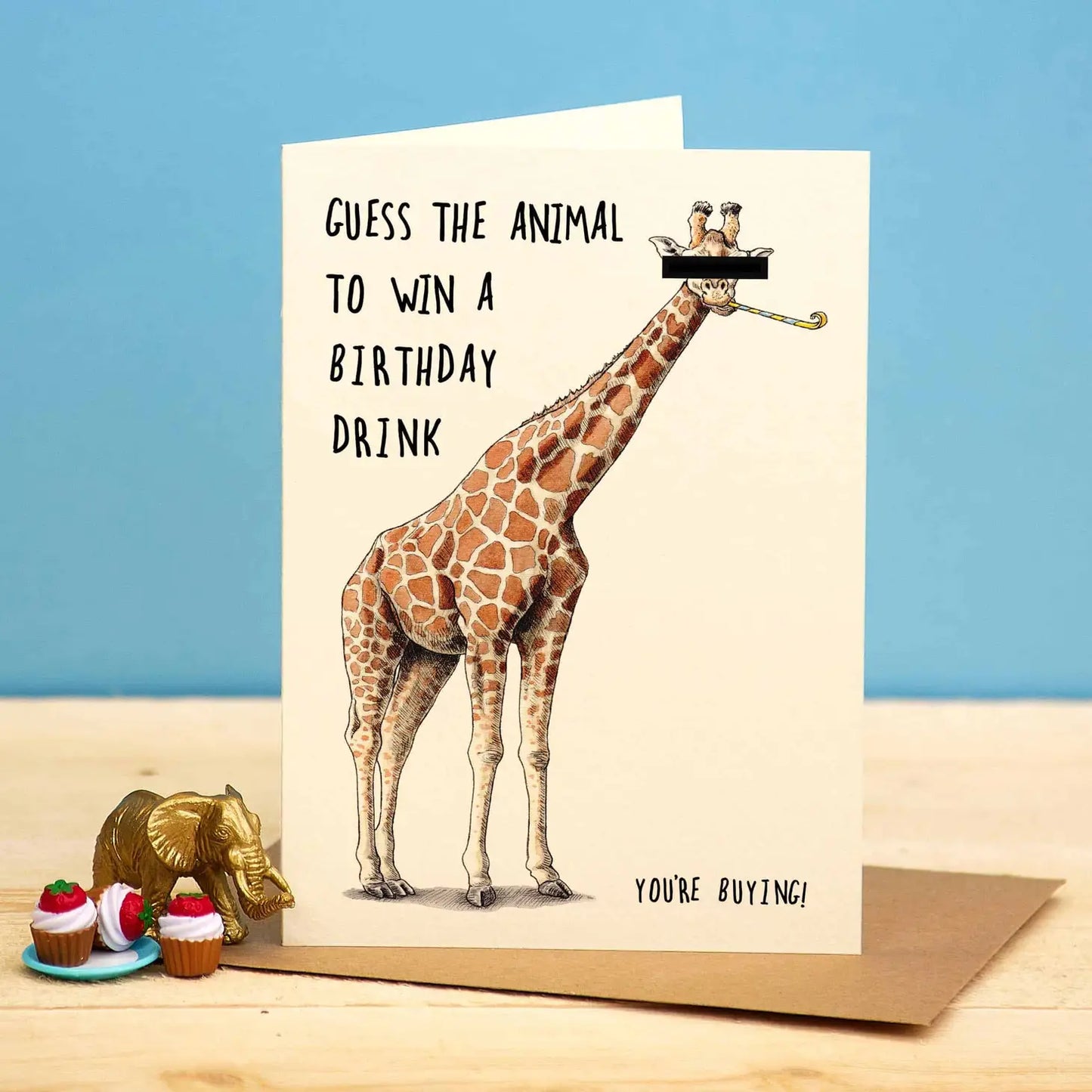 Giraffe Card - Birthday Card