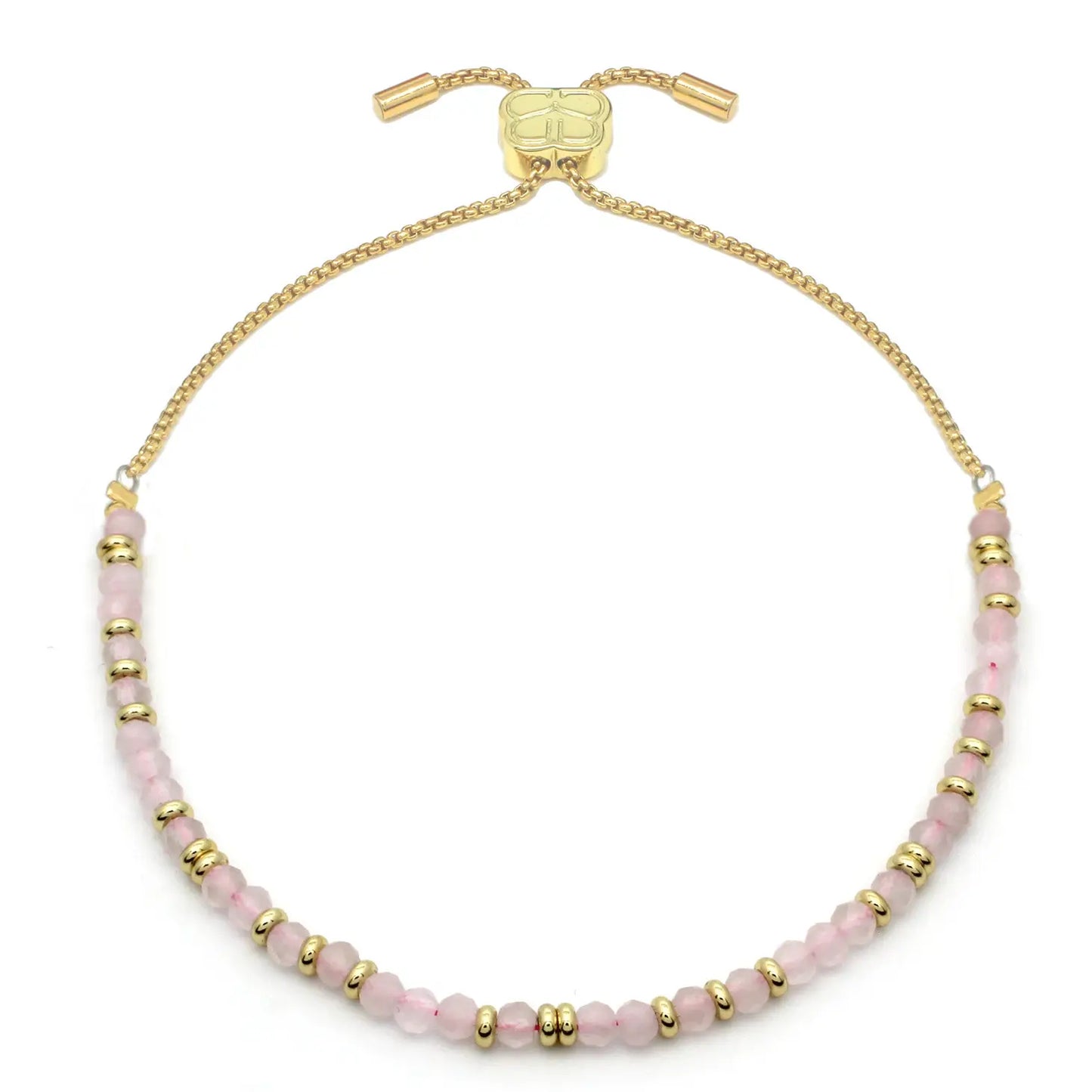 Mystical Gold Bracelet - Rose Quartz
