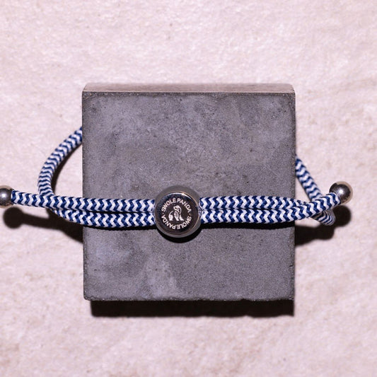 Swole Panda - Blue/White Rope Bracelet