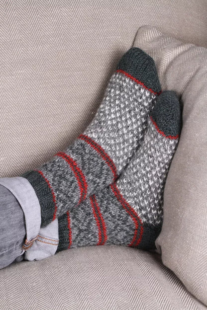Pachamama Mens Sofa Socks - Graphite