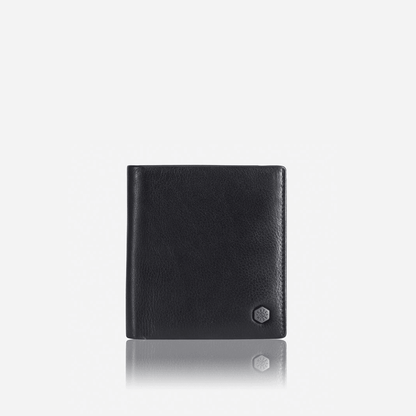Bifold Wallet With Coin - Black