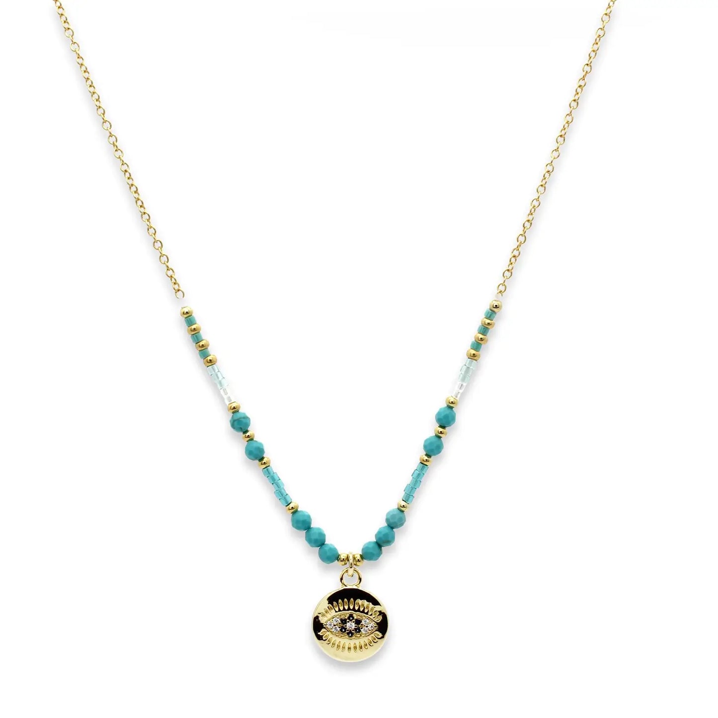Fortuna Turquoise Eye Necklace