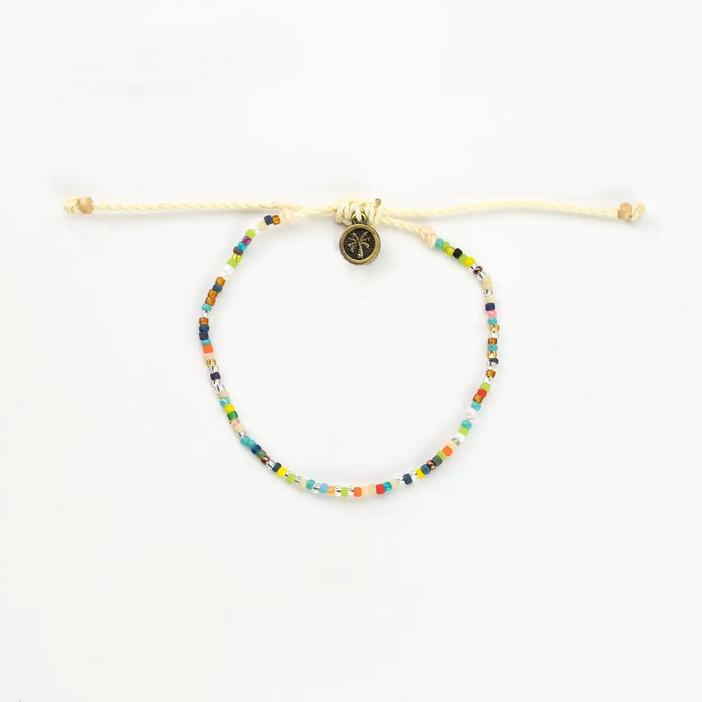 Nica Dainty Rope Anklet - Rainbow