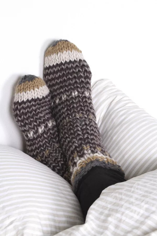 Pachamama Mens Sofa Socks - Charcoal