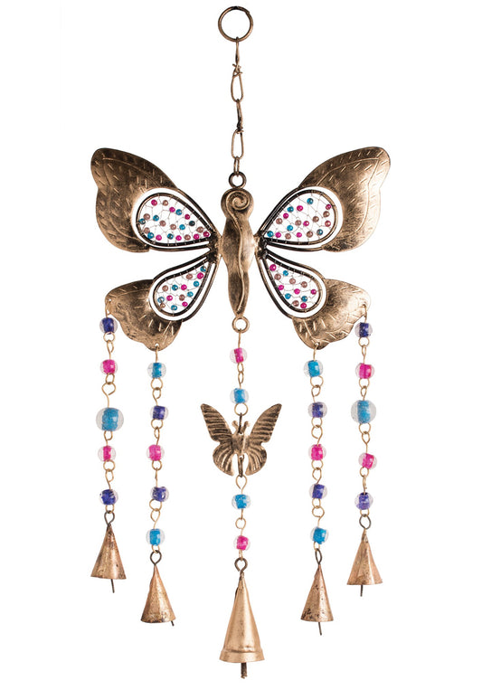 Butterfly Windchime With Bells